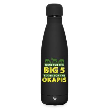 Okapi Tier - Matte Thermosflasche 500 ml - Schwarz - Vorne