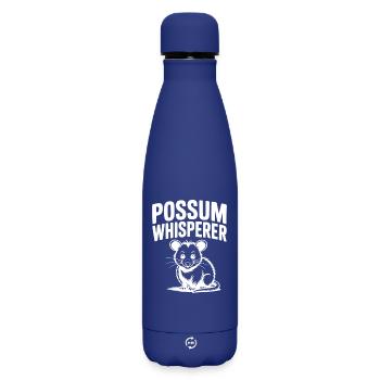 Opossum-Flüsterer - Matte Thermosflasche 500 ml - Dunkelblau  - Vorne
