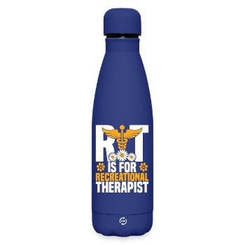  Therapeutic Recreation Recreational Therapist - Matte Insulated Water Bottle 500 ml - dark blue  - Front
