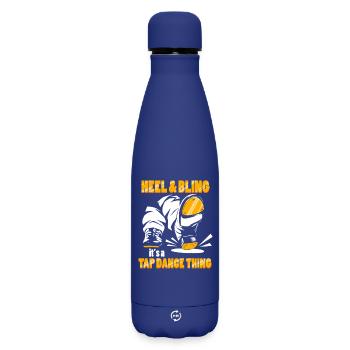 Stepptanz Stepptänzer Stepptänzerin Stepper - Matte Thermosflasche 500 ml - Dunkelblau  - Vorne