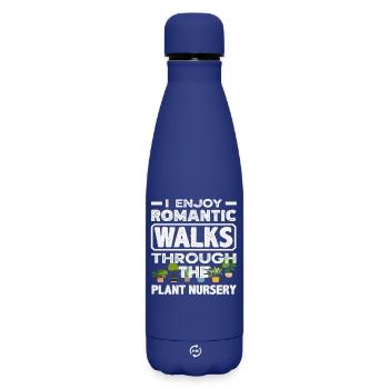 Promenades romantiques dans la pépinière - Bouteille isotherme SOFT TOUCH 500 ml - bleu foncé  - Devant