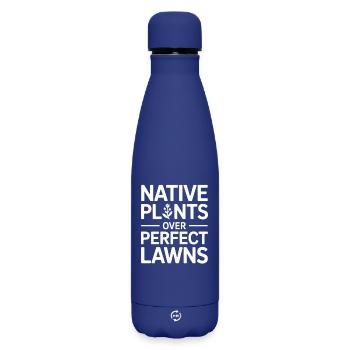 Native Plants Over Perfect Lawns - Matte Thermosflasche 500 ml - Dunkelblau  - Vorne