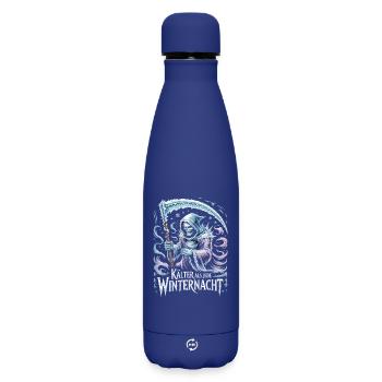  Kälter Als Jede Winternacht Sensenmann Eisiger - Matte Thermosflasche 500 ml - Dunkelblau  - Vorne