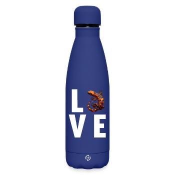 Feuersalamander Salamander - Matte Thermosflasche 500 ml - Dunkelblau  - Vorne