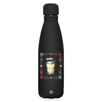 No Immigration Rights Protest Anti Deportation - Matte Insulated Water Bottle 500 ml - black - Front