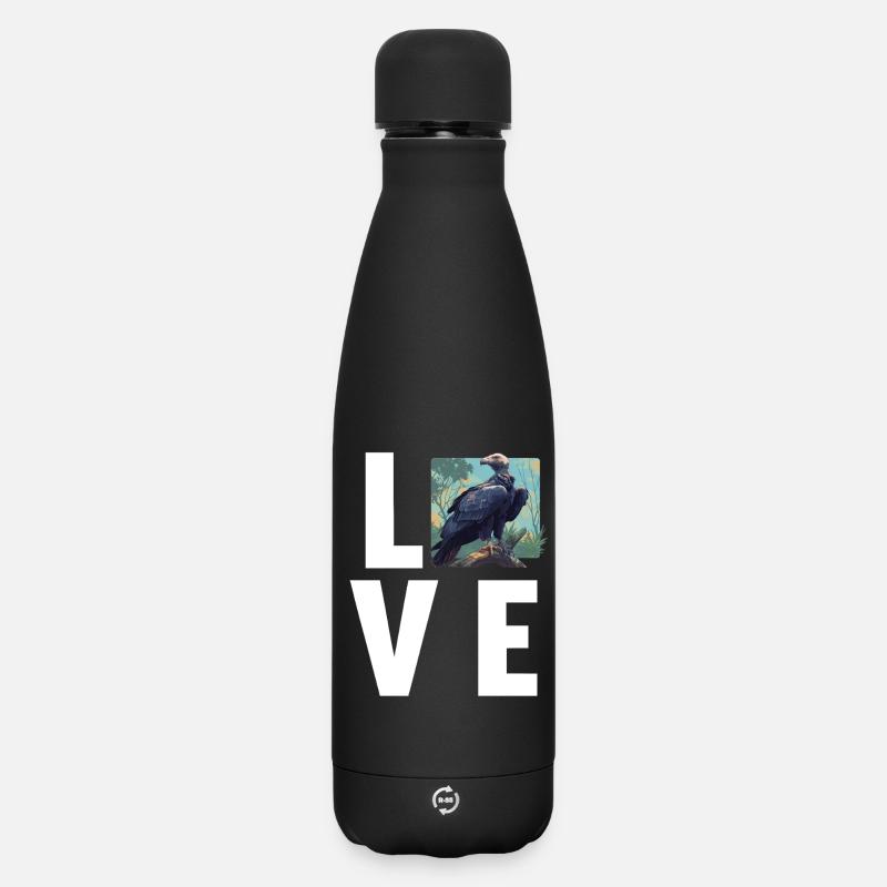 Vautour - Bouteille isotherme SOFT TOUCH 500 ml - noir