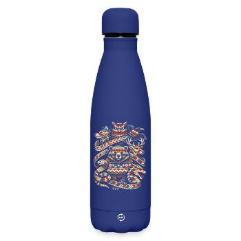 Scandinavian Vikings - Matte Insulated Water Bottle 500 ml - dark blue  - Front
