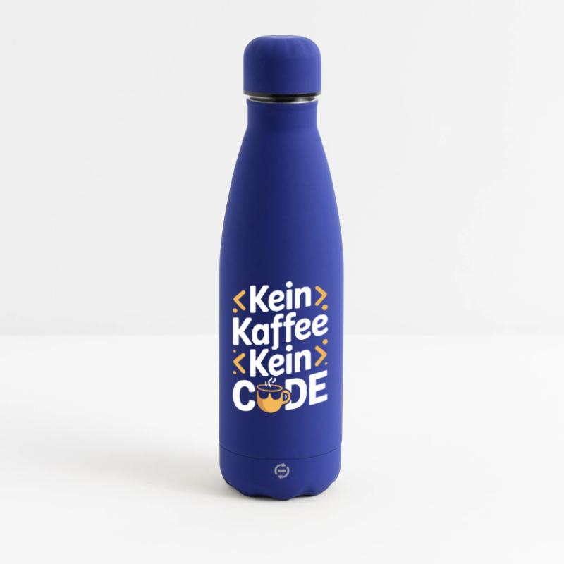 No Coffee No Code Programmer Computer Scientist Matte Insulated Water Bottle 500 ml