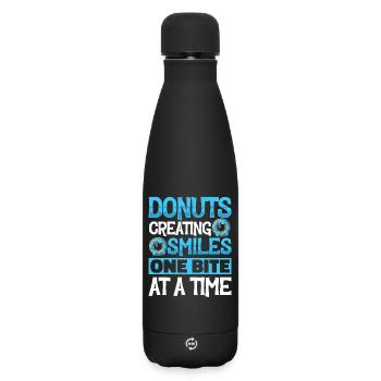 Restauration rapide en donuts - Bouteille isotherme SOFT TOUCH 500 ml - noir - Devant