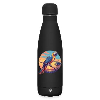 L’ère de l’ara - Bouteille isotherme SOFT TOUCH 500 ml - noir - Devant