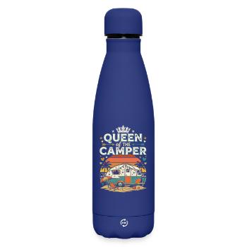 Queen of the Camper - Matte Insulated Water Bottle 500 ml - dark blue  - Front