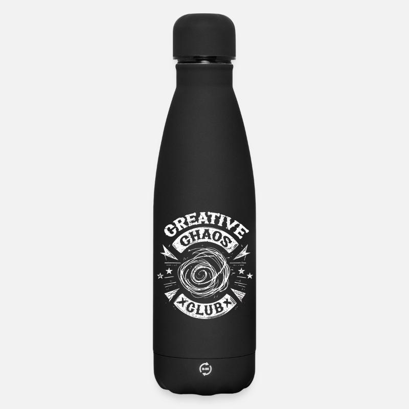 Dessin griffonné - Bouteille isotherme SOFT TOUCH 500 ml - noir