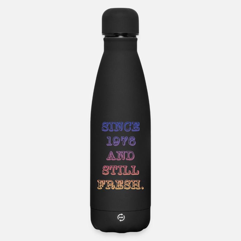 Vintage 1976 - Matte Thermosflasche 500 ml - Schwarz