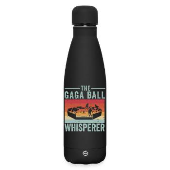 Gaga Ball Whisperer - Bouteille isotherme SOFT TOUCH 500 ml - noir - Devant