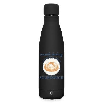Sauerteigbrot Backbäcker Lokale Sauerteigära - Matte Thermosflasche 500 ml - Schwarz - Vorne
