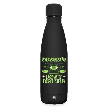 Ökologe Ökologie Observe Dont Disturb - Matte Thermosflasche 500 ml - Schwarz - Vorne