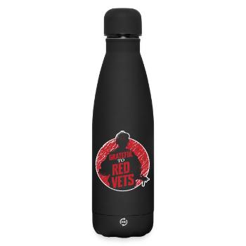 Veterans Day for Republicans - Matte Insulated Water Bottle 500 ml - black - Front