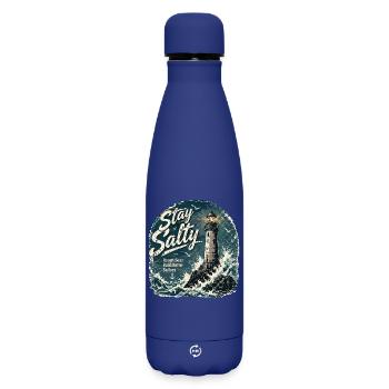  Stay Salty Rough Seas Build Better Sailors - Matte Thermosflasche 500 ml - Dunkelblau  - Vorne