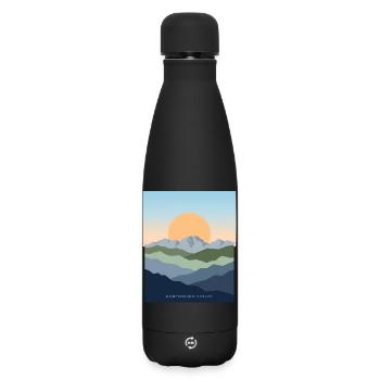 Voyage au Monténégro Balkans Côte adriatique Montagnes - Bouteille isotherme SOFT TOUCH 500 ml - noir - Devant