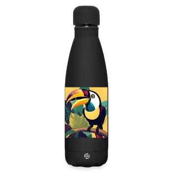 Toucan - Matte Insulated Water Bottle 500 ml - black - Front