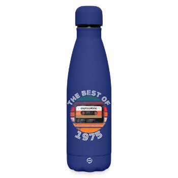 Le meilleur de 1975 - Bouteille isotherme SOFT TOUCH 500 ml - bleu foncé  - Devant
