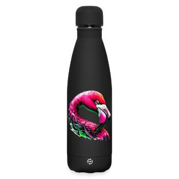 Flamant - Bouteille isotherme SOFT TOUCH 500 ml - noir - Devant