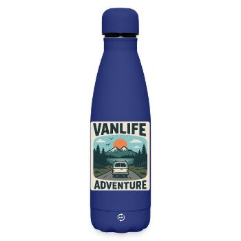 Vanlife Adventure - Bouteille isotherme SOFT TOUCH 500 ml - bleu foncé  - Devant
