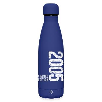 21e anniversaire Homme Femme 21 ans 2005 Anniversaire - Bouteille isotherme SOFT TOUCH 500 ml - bleu foncé  - Devant