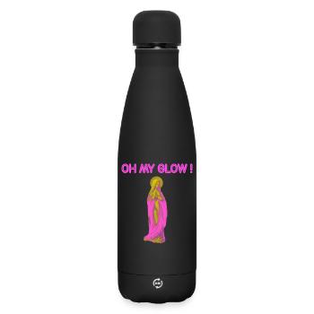 Oh My Glow Vierge Marie Auréole Or - Bouteille isotherme SOFT TOUCH 500 ml - noir - Devant