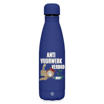 Vuurwerk Pyro - Bouteille isotherme SOFT TOUCH 500 ml - bleu foncé  - Devant