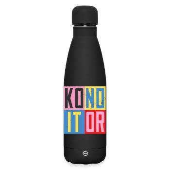 Pastry Chef Design - Matte Insulated Water Bottle 500 ml - black - Front
