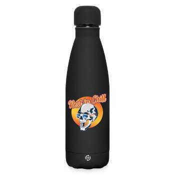 Rest in Chill Skull - Matte Thermosflasche 500 ml - Schwarz - Vorne