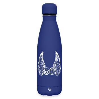 Birthday 50 years - Matte Insulated Water Bottle 500 ml - dark blue  - Front