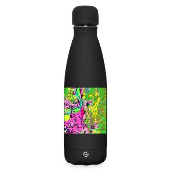 Neon City Vibes - Bouteille isotherme SOFT TOUCH 500 ml - noir - Devant