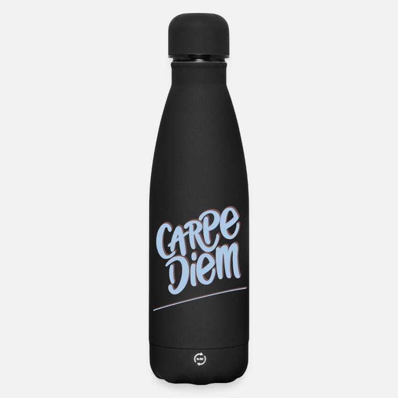 Carpe Diem - Bouteille isotherme SOFT TOUCH 500 ml - noir