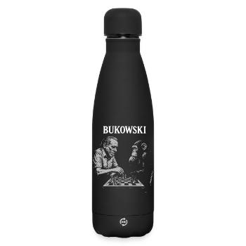 Bukowski Chess Duo - Matte Insulated Water Bottle 500 ml - black - Front