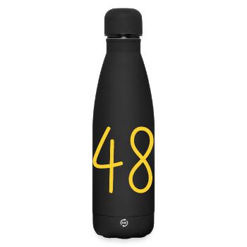 48 - Matte Thermosflasche 500 ml - Schwarz - Vorne