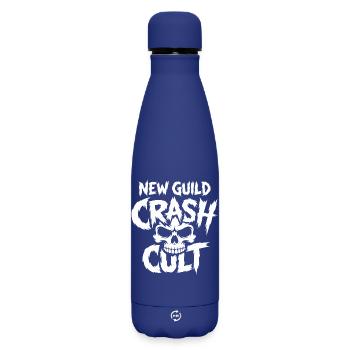 New Guild Crash Cut Skull - Matte Thermosflasche 500 ml - Dunkelblau  - Vorne