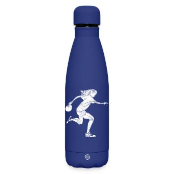 Bowler Girls - Matte Insulated Water Bottle 500 ml - dark blue  - Front