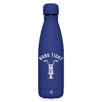 Hang tight motorcycle ape hanger - Matte Insulated Water Bottle 500 ml - dark blue  - Front
