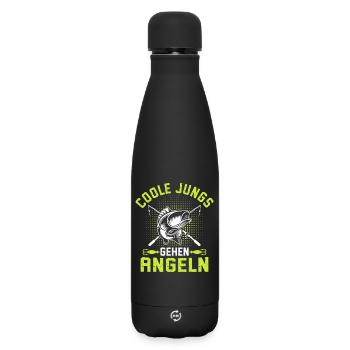 Cool Boys Go Pêche Enfants Garçon Angel - Bouteille isotherme SOFT TOUCH 500 ml - noir - Devant