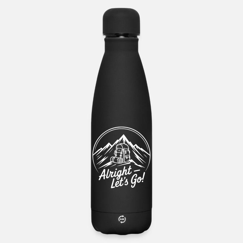 Summit Assault Backpack Motif - Matte Insulated Water Bottle 500 ml - black