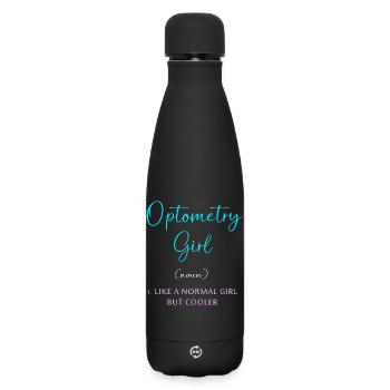 Optician Ophthalmologist Optics - Matte Insulated Water Bottle 500 ml - black - Front