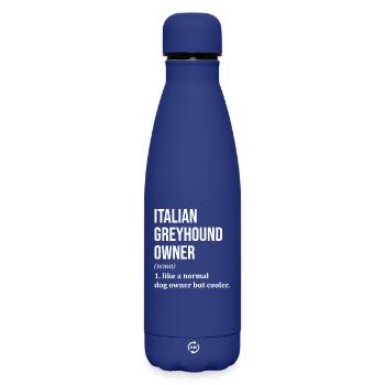 Windhund - Matte Thermosflasche 500 ml - Dunkelblau  - Vorne