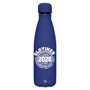 2026 - Bouteille isotherme SOFT TOUCH 500 ml - bleu foncé  - Devant