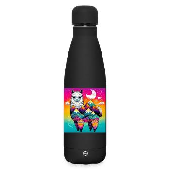 Alpaca - Matte Insulated Water Bottle 500 ml - black - Front