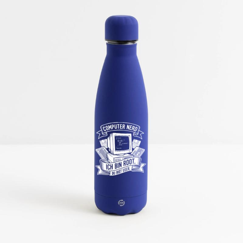 Ich bin Root Computer Nerd Matte Thermosflasche 500 ml