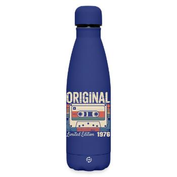 50th Anniversary - Vintage Gift 1976 - Matte Insulated Water Bottle 500 ml - dark blue  - Front