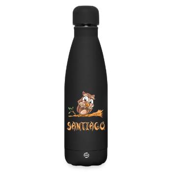 Owl Santiago - Bouteille isotherme SOFT TOUCH 500 ml - noir - Devant