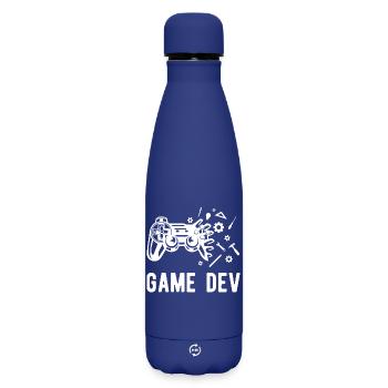 Game Dev - Bouteille isotherme SOFT TOUCH 500 ml - bleu foncé  - Devant